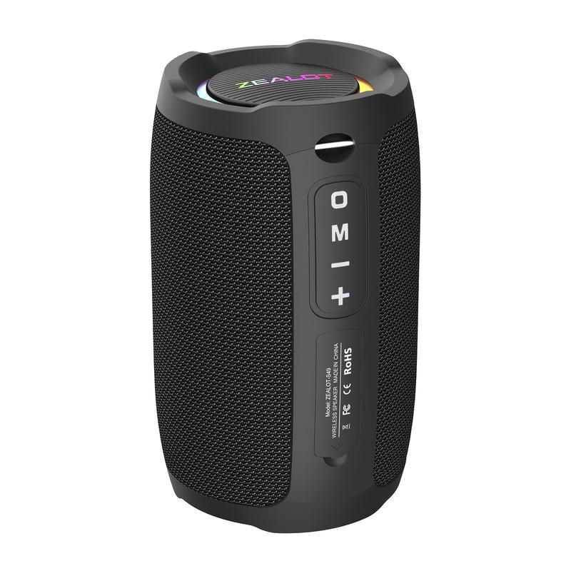 ZEALOT S49 20W Bluetooth Speaker with Loud Stereo Dual Pairing, Waterproof IPX5 3600Mah Battery, Supports AUX, USB, TF Card, Wireless Connect Smartphone Compact Audio Connection Portable