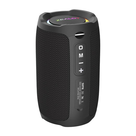 ZEALOT S49 20W Bluetooth Speaker with Loud Stereo Dual Pairing, Waterproof IPX5 3600Mah Battery, Supports AUX, USB, TF Card, Wireless Connect Smartphone Compact Audio Connection Portable