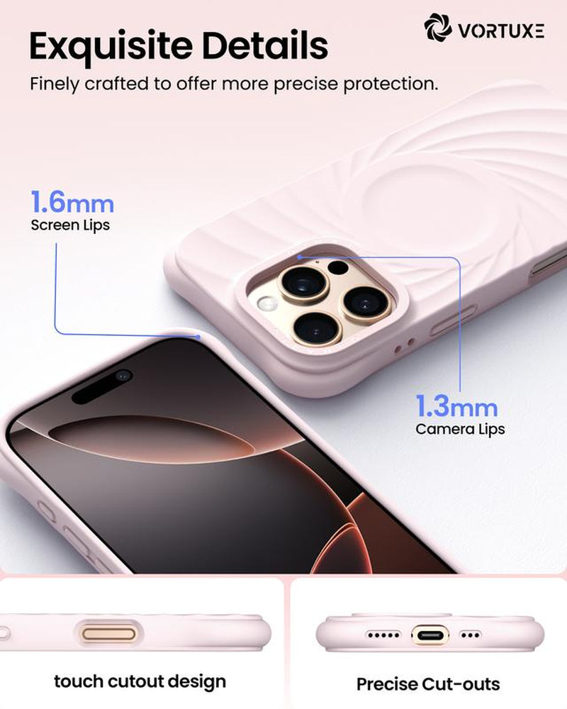 VORTUXE Iphone 16 Series Case [2X Military Grade Drop Tested/Vortuxe Textured/Compatible with Magsafe]
