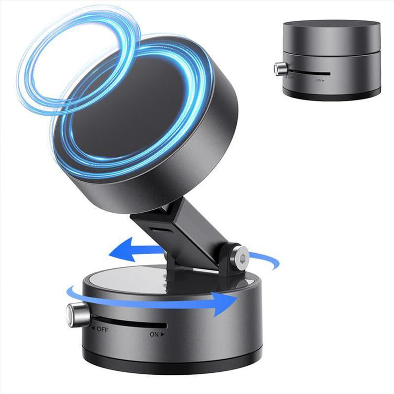 Mobile Phone Holder 360° Adjustable Vacuum Magnetic Suction Cup Phone Mount, Hands-Free Magnetic Cell Phone Holder for Car/Gym/Mirror/Smoot Metal Phone Holder Phone Holder Car Magnetic Phone Holder