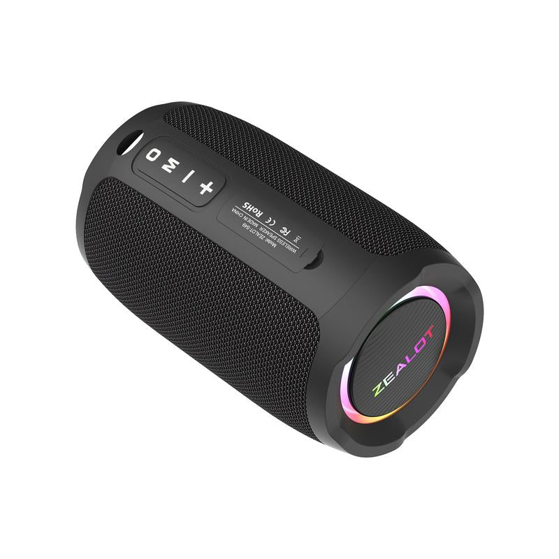 ZEALOT S49 20W Bluetooth Speaker with Loud Stereo Dual Pairing, Waterproof IPX5 3600Mah Battery, Supports AUX, USB, TF Card, Wireless Connect Smartphone Compact Audio Connection Portable