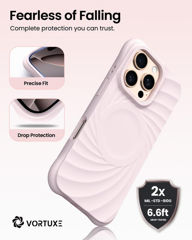 VORTUXE Iphone 16 Series Case [2X Military Grade Drop Tested/Vortuxe Textured/Compatible with Magsafe]