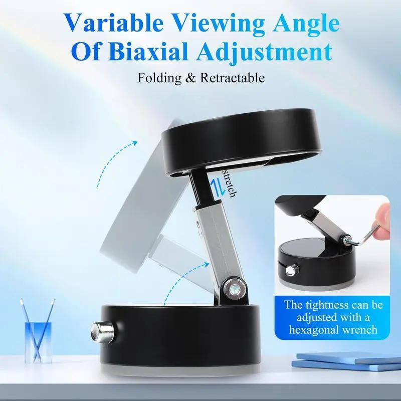 Mobile Phone Holder 360° Adjustable Vacuum Magnetic Suction Cup Phone Mount, Hands-Free Magnetic Cell Phone Holder for Car/Gym/Mirror/Smoot Metal Phone Holder Phone Holder Car Magnetic Phone Holder